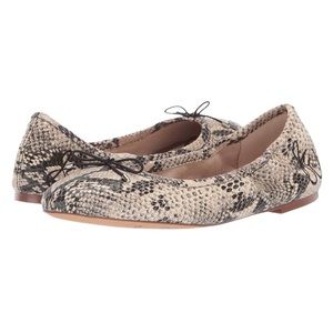 Sam Edelman Felicia snakeskin leather ballet flats